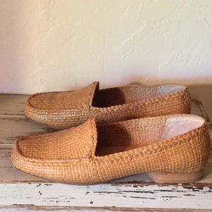 Women’s Italian Woven Loafers Made in Italy Size 38/US 8